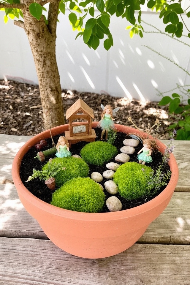 enchanting container fairy garden