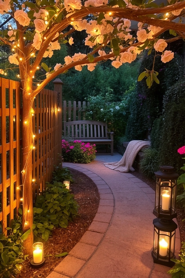 enchanting nighttime retreat lighting