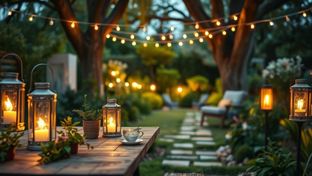enchanting outdoor soft lighting