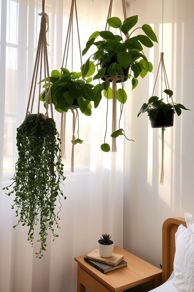 enhance bedroom with greenery