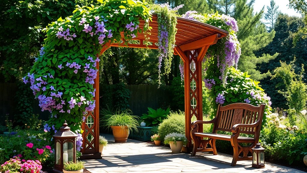 enhance garden entrance visually