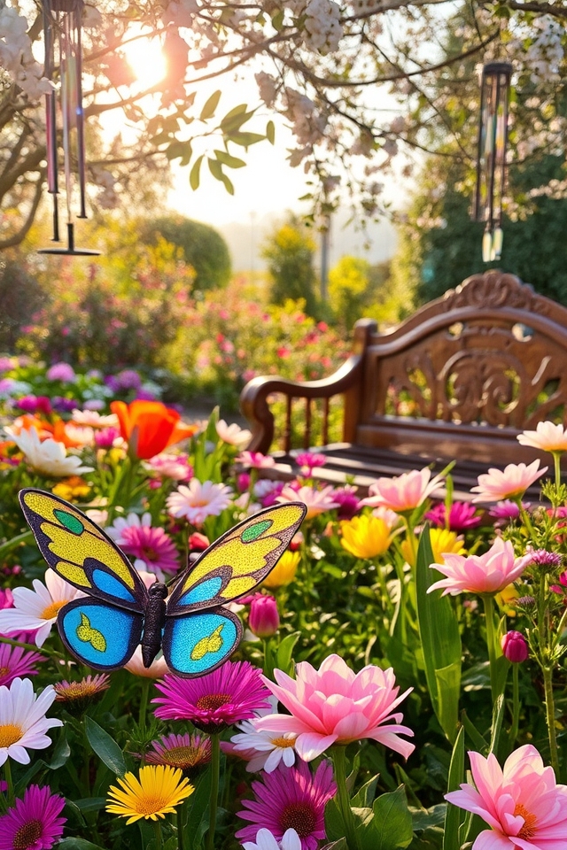 enhance garden with art