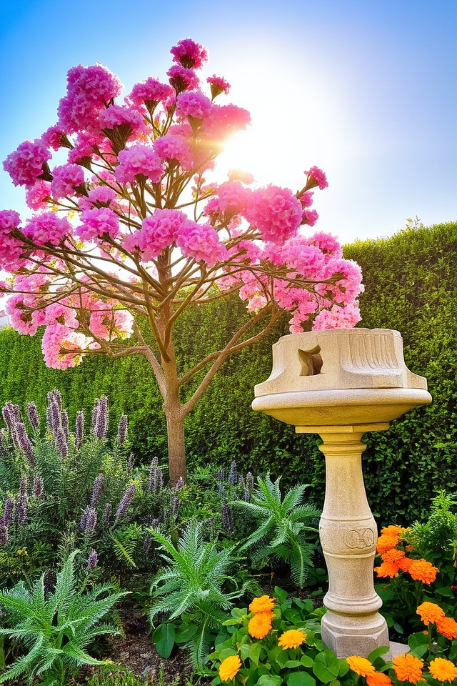 enhance garden with focal point
