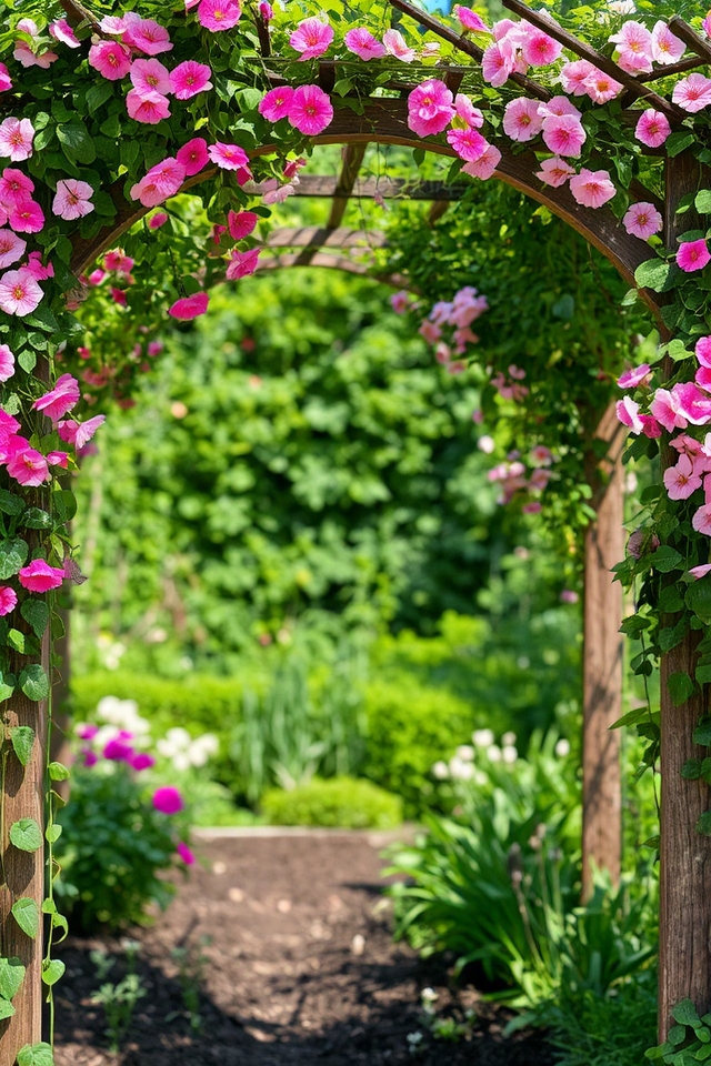 enhance garden with structures