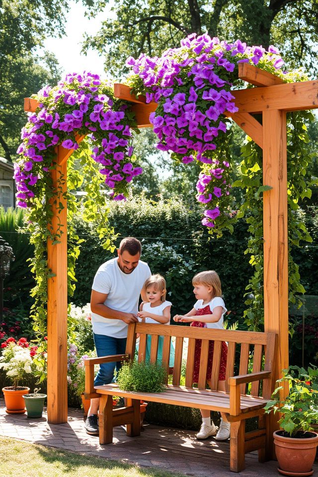 enhance garden with trellis