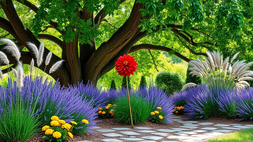 enhance visual flower beds