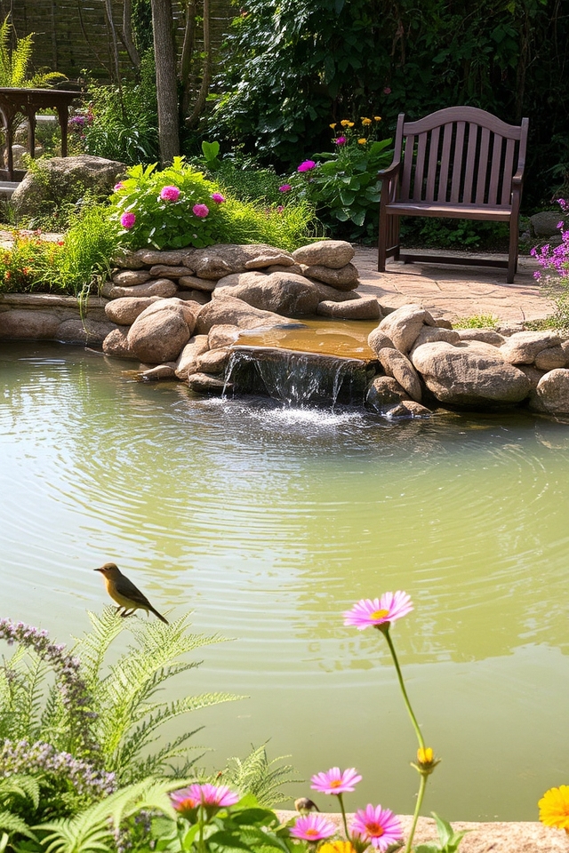 enhancing gardens with water