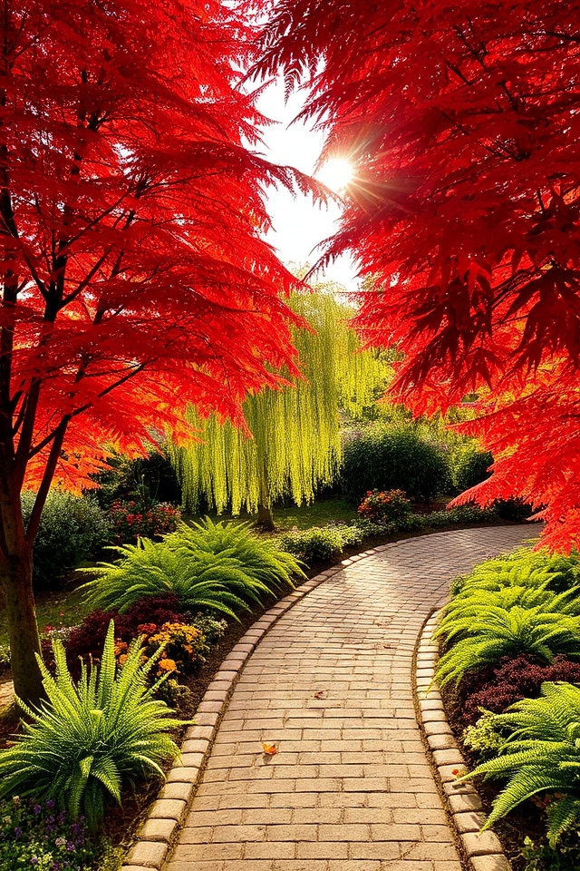 enhancing walkways with trees