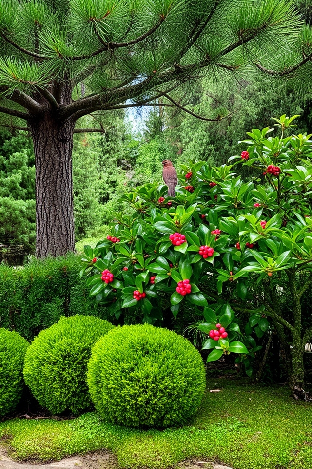 evergreen plants support wildlife