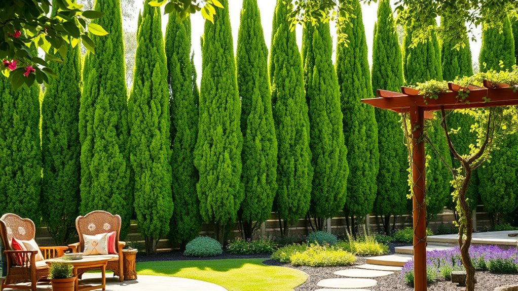 evergreens for year round privacy