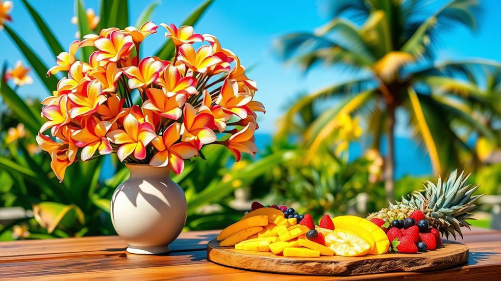 exotic blooms tropical oasis