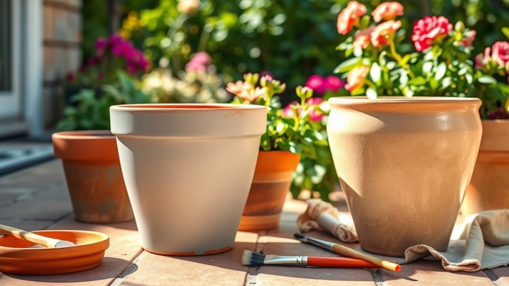 faux finishing pots creatively stylishly