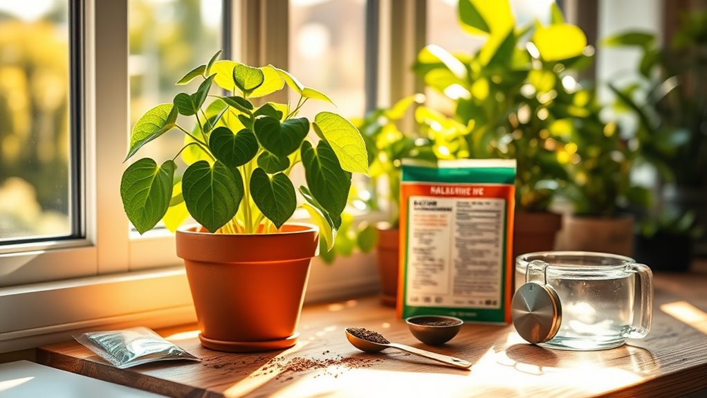 feed plants during growth