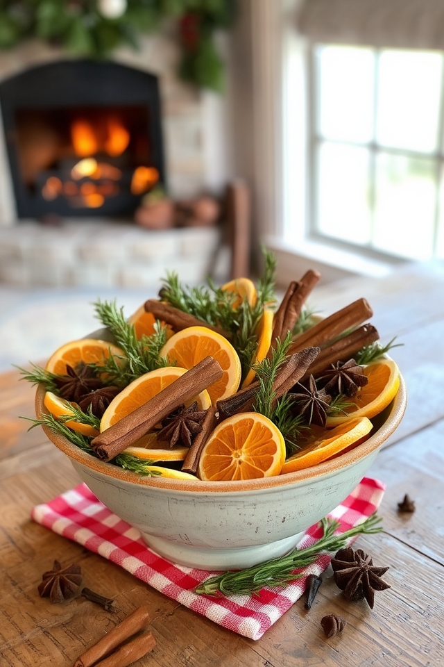festive aromatic dried botanicals