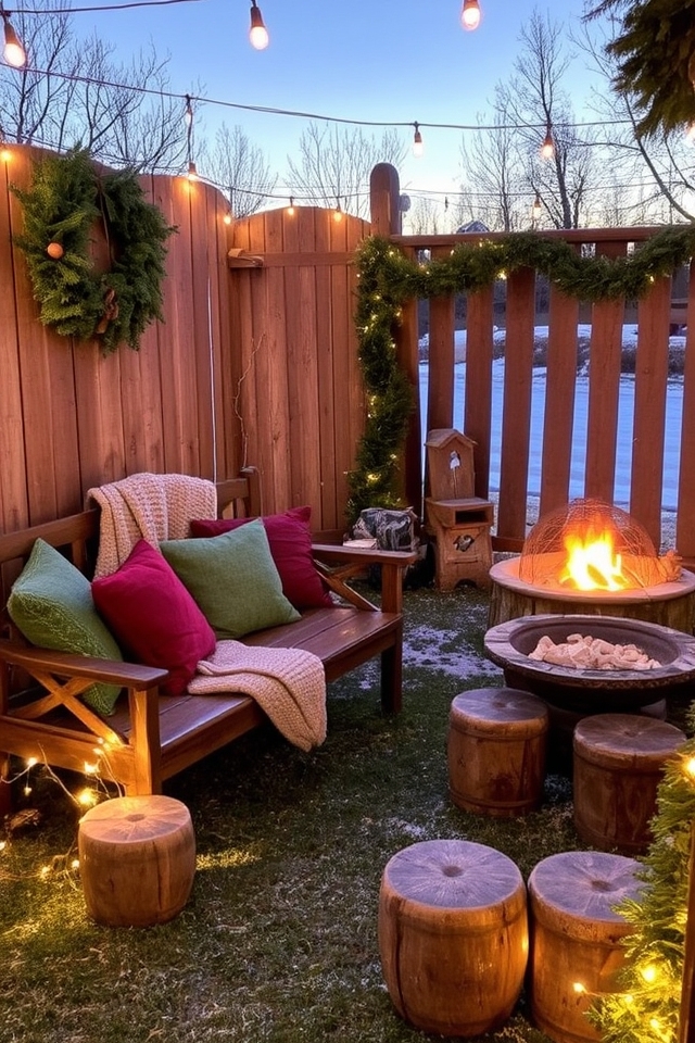 festive outdoor seating retreat