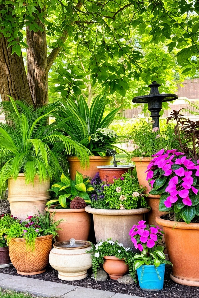 flexible shaded container gardening