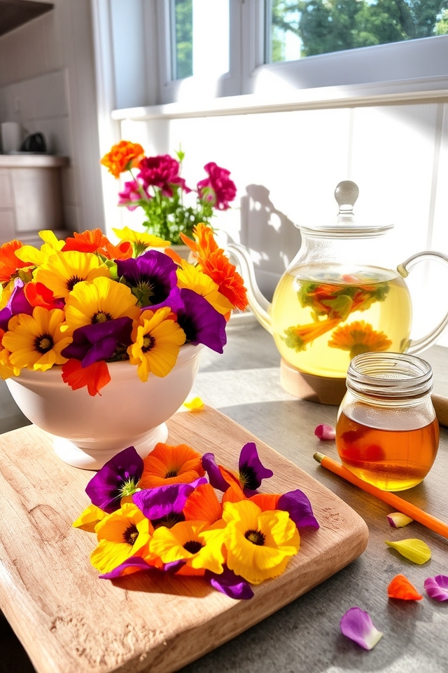 floral flavors enhance cuisine