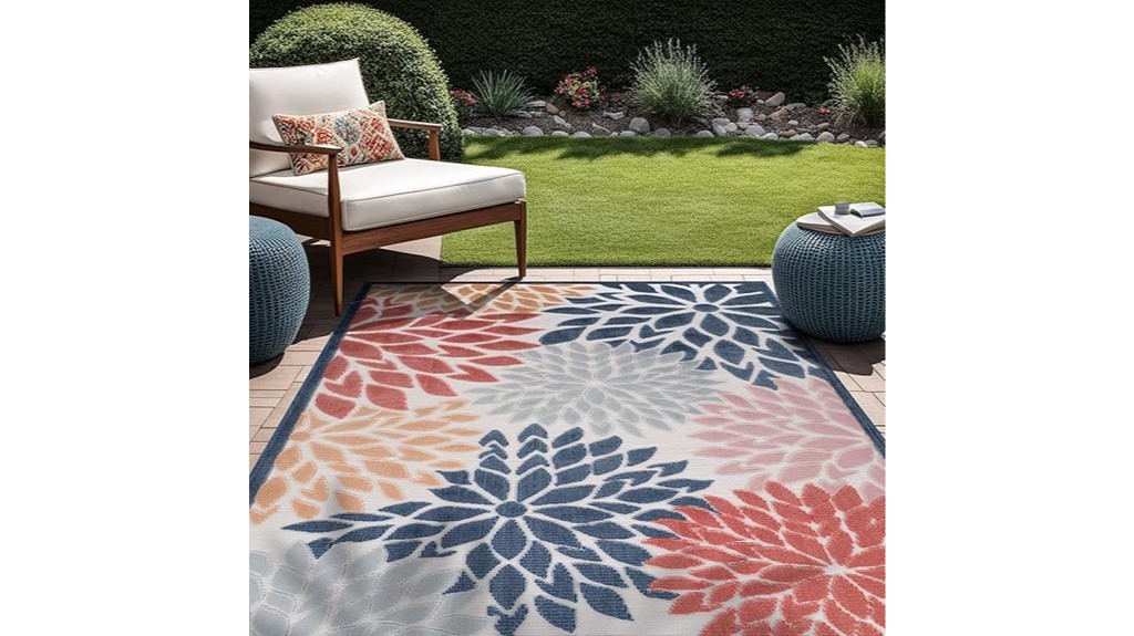 floral outdoor area rug