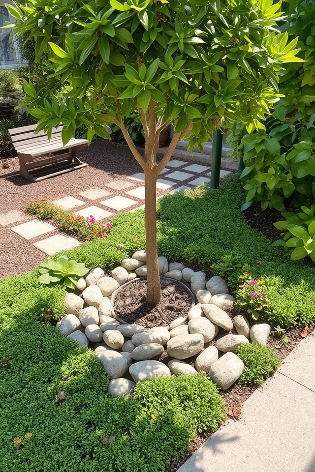 focal point with trees