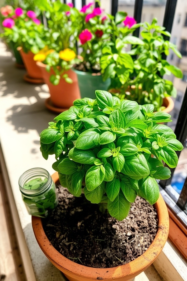 fragrant herb for urban gardening