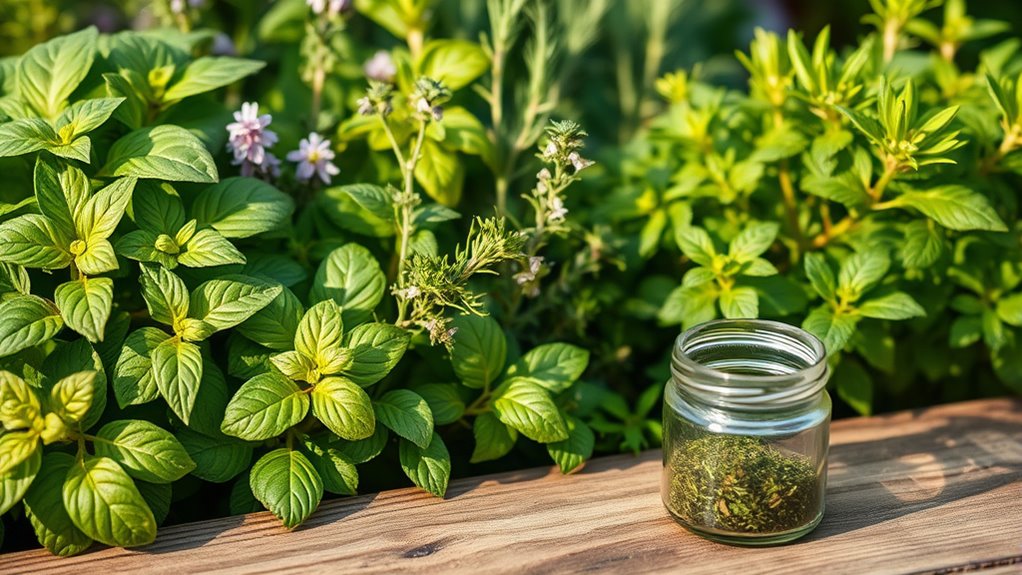 fragrant herbs enhance gardens