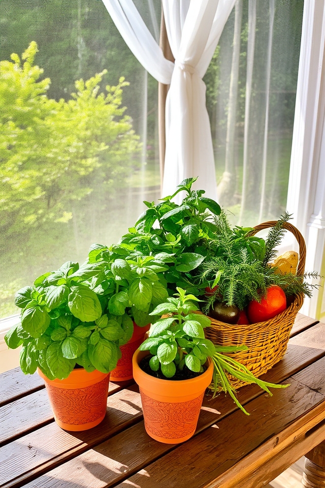 fresh herbs for cooking
