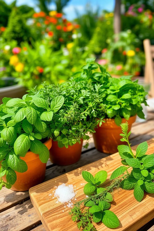 fresh herbs for cooking