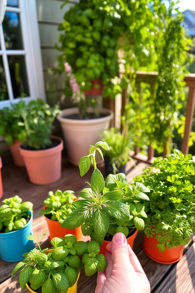 fresh herbs for cooking