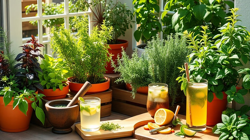 fresh herbs for entertaining