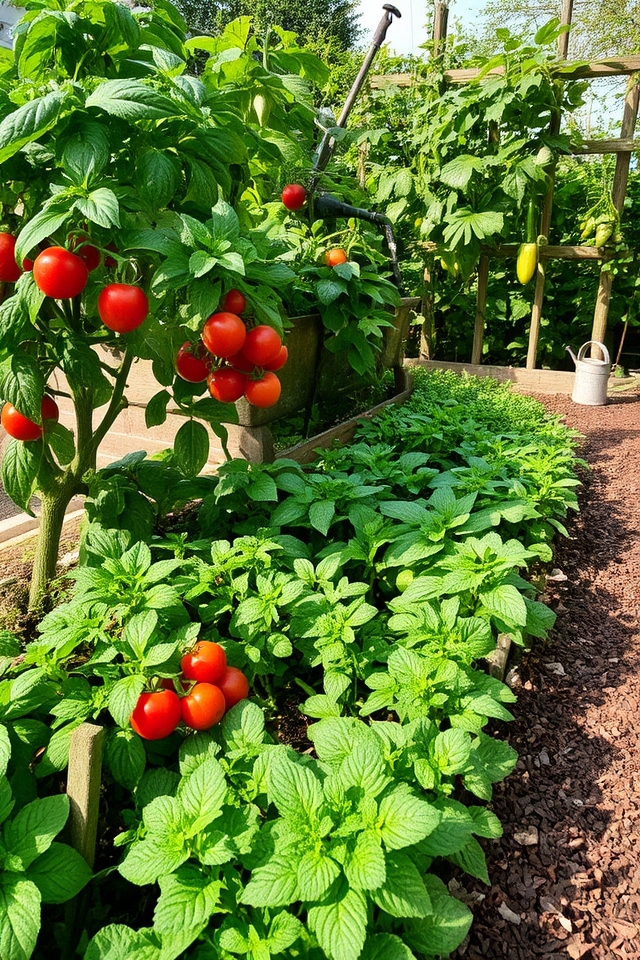 fresh homegrown cooking ingredients