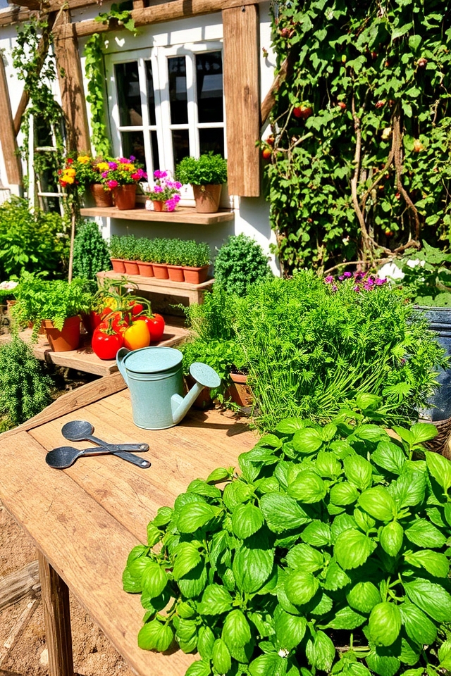 fresh ingredients at home