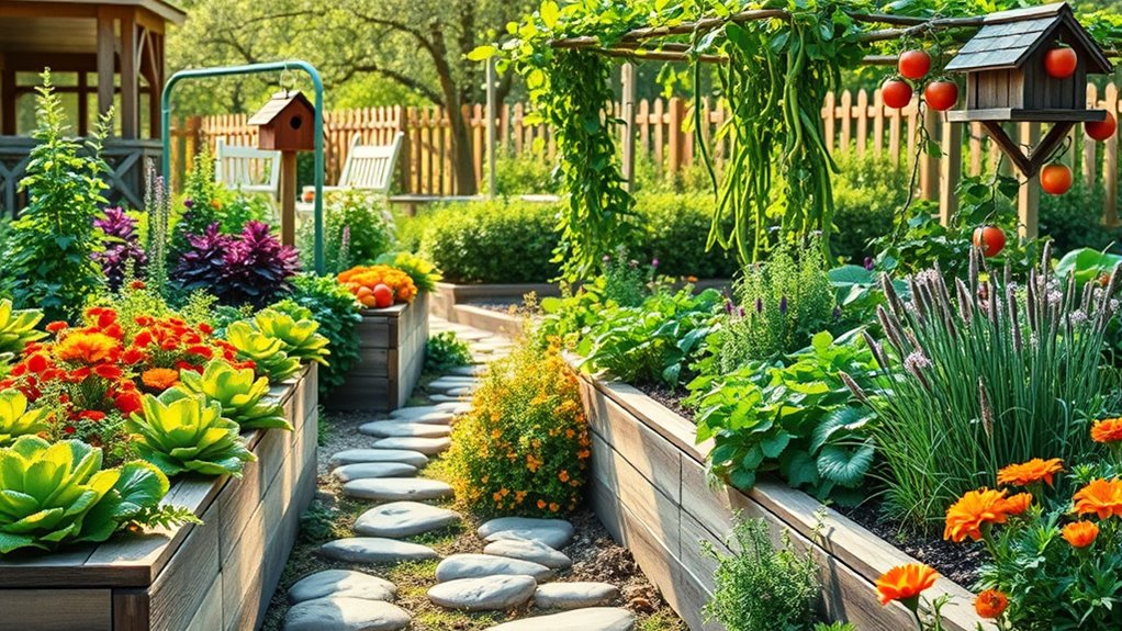 functional and beautiful garden