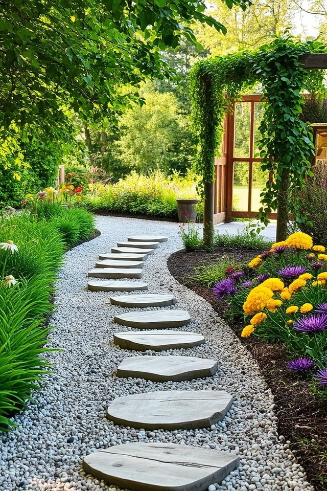 garden pathways enhance structure