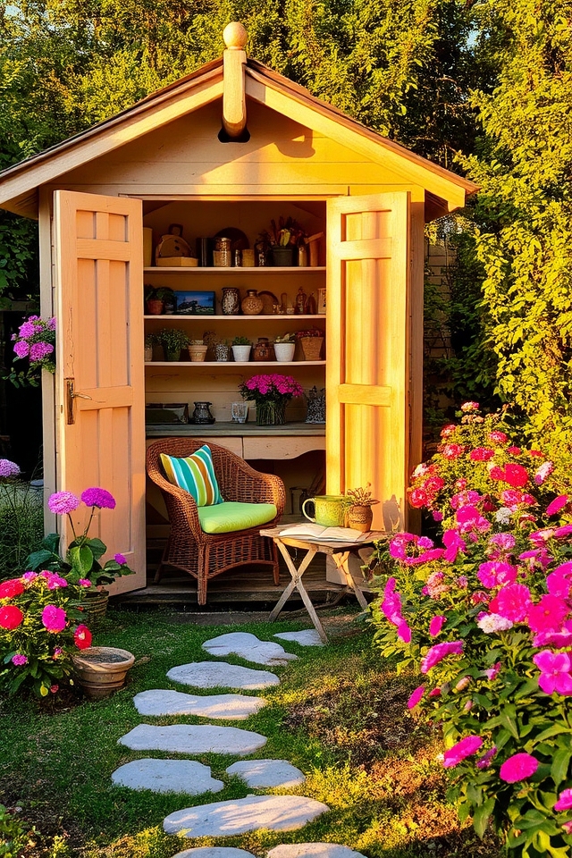 garden shed retreat oasis