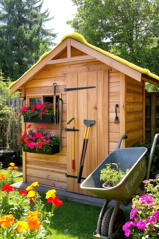 garden shed storage solution