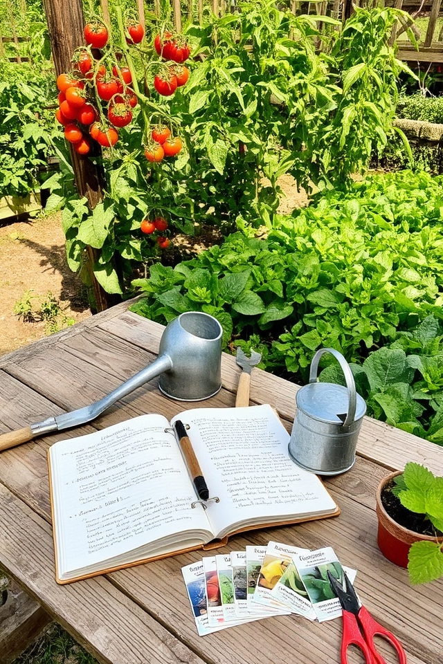 gardening journaling for improvement