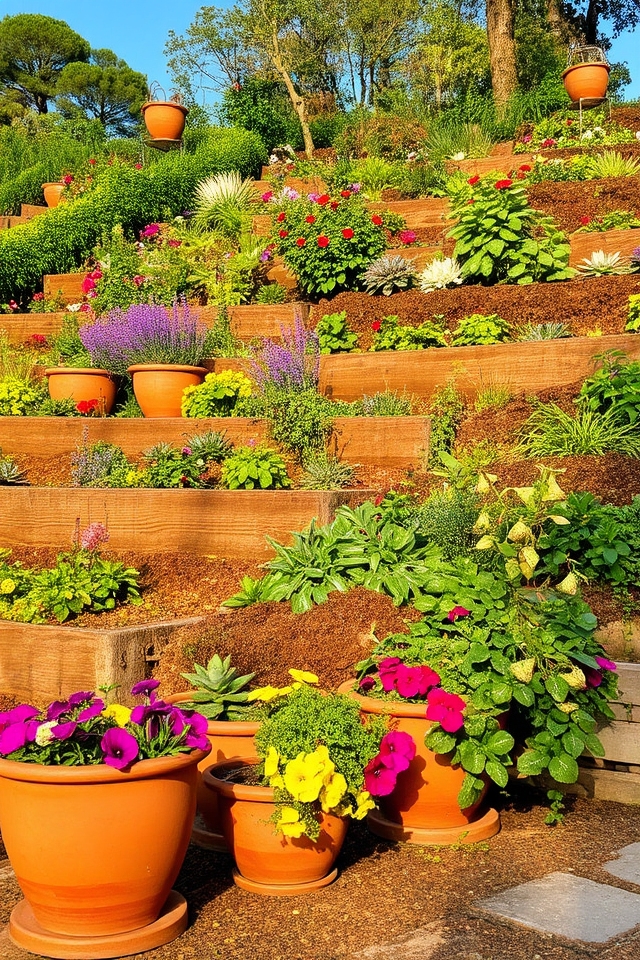 gardening on uneven terrain