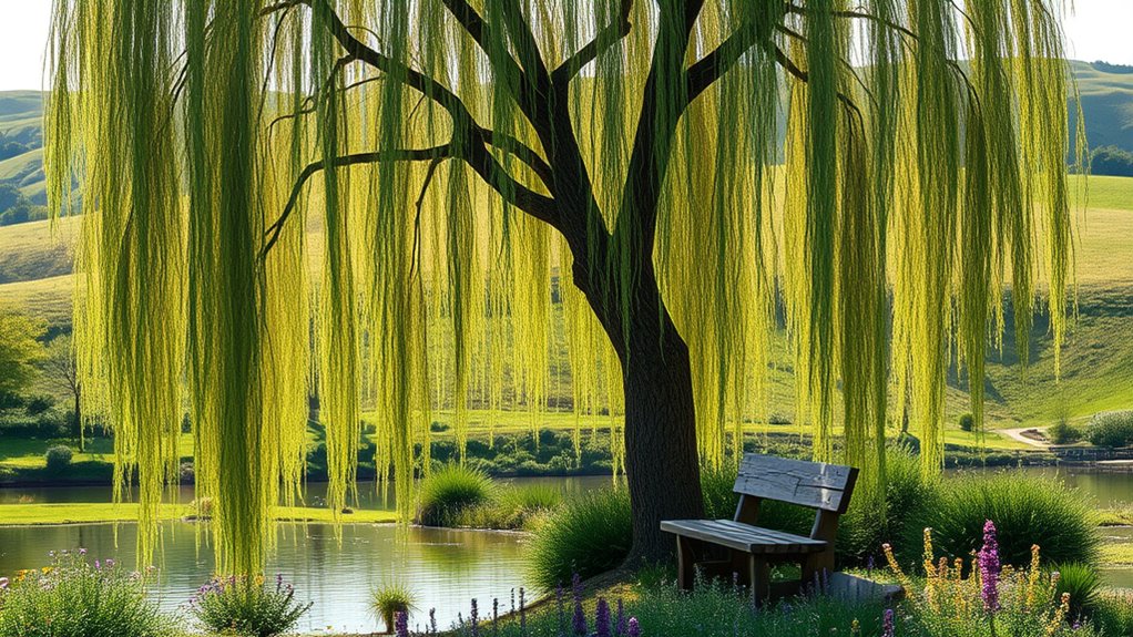 graceful drooping shade tree
