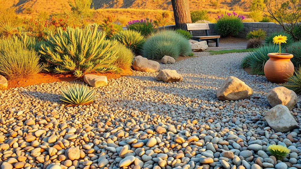 gravel landscaping for drought tolerance