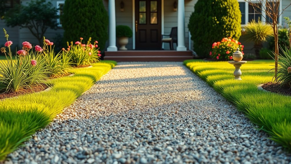 gravel walkway diy project