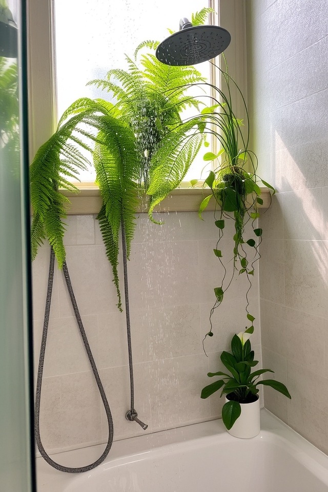 greenery for bathroom serenity