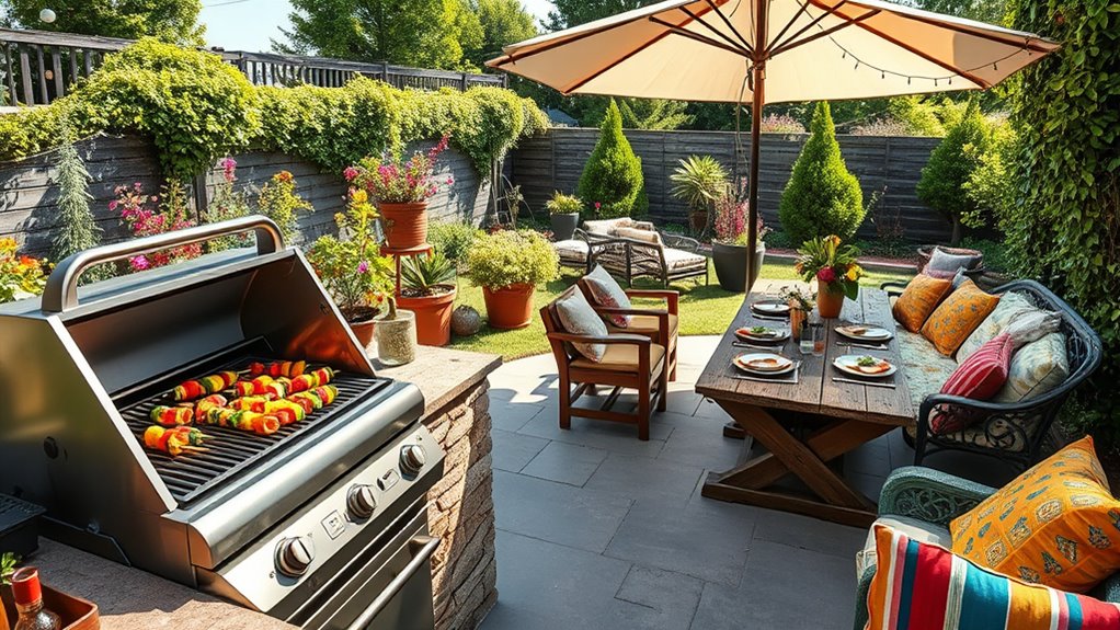 grill zone for gatherings