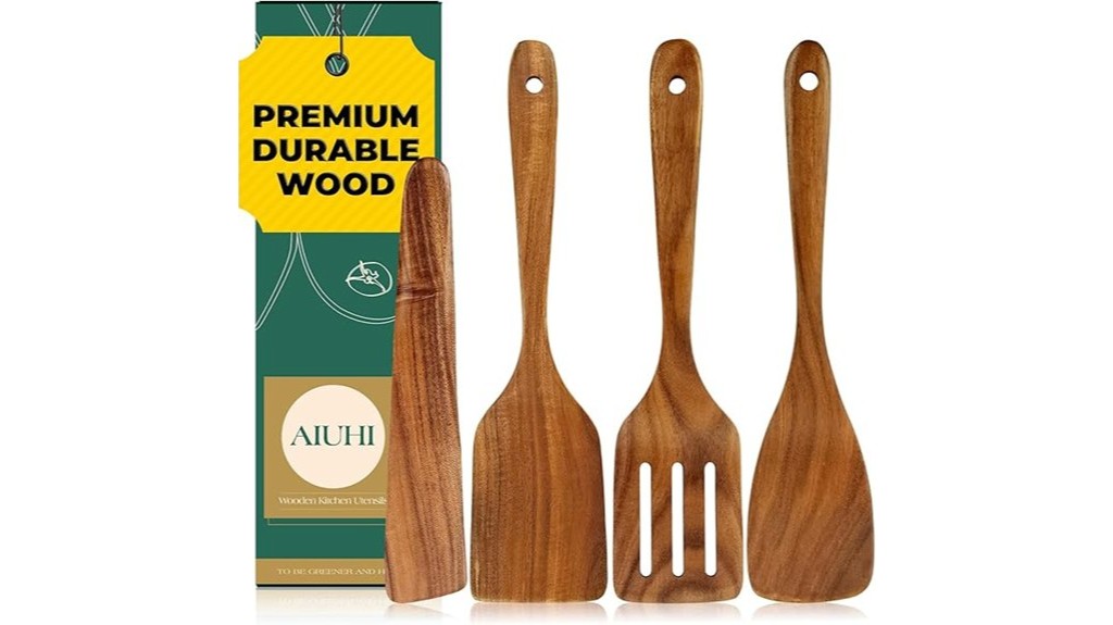 handmade wooden cooking utensils