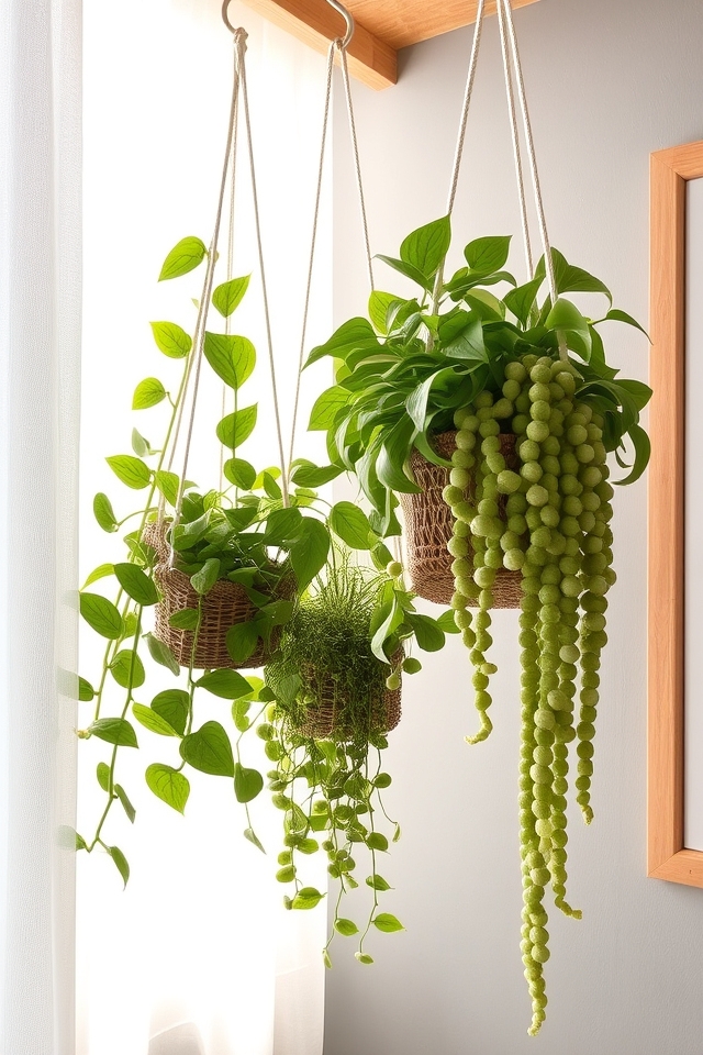 hanging plants for small spaces