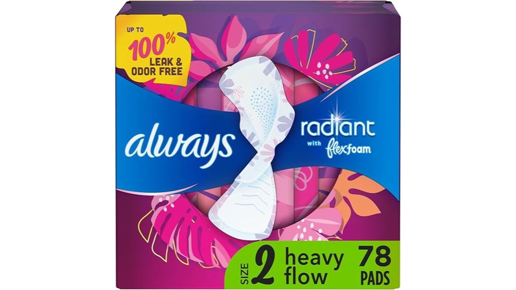 heavy absorbency feminine pads