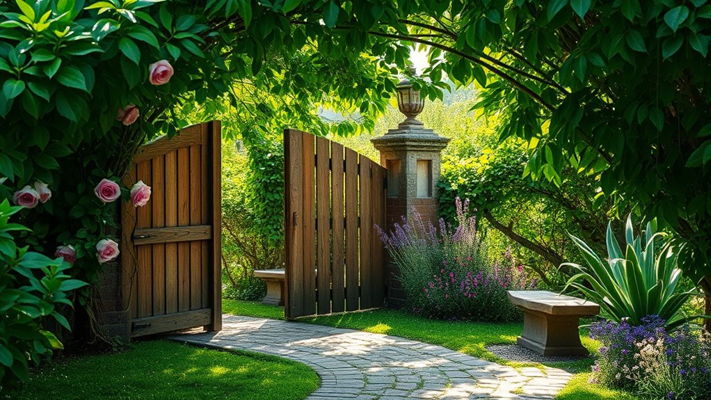 hidden garden entrance design