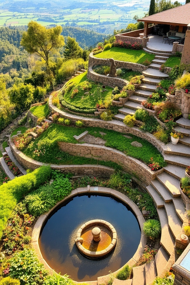 hillside garden terracing ideas
