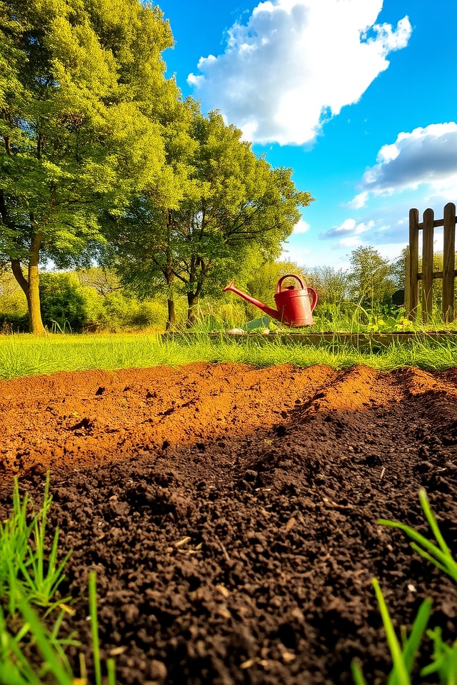 ideal vegetable garden site
