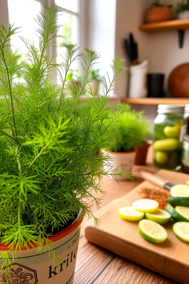 indoor dill herb gardening