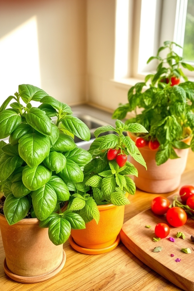 indoor edible plant garden